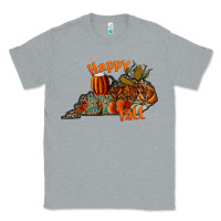 Heather Grey happy fall Classic Tee - CowhideDigitalArt