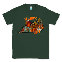 Sports Green happy fall Classic Tee - CowhideDigitalArt