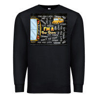 Black i'm a bus driver school bus black Premium Sweatshirt - TumblerDesignByShophia