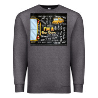Charcoal Heather i'm a bus driver school bus black Premium Sweatshirt - TumblerDesignByShophia