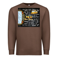 Chestnut i'm a bus driver school bus black Premium Sweatshirt - TumblerDesignByShophia