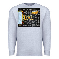 Heather Grey i'm a bus driver school bus black Premium Sweatshirt - TumblerDesignByShophia