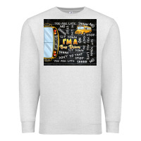 Oatmeal Heather i'm a bus driver school bus black Premium Sweatshirt - TumblerDesignByShophia
