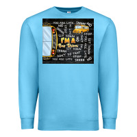 Ocean Blue i'm a bus driver school bus black Premium Sweatshirt - TumblerDesignByShophia