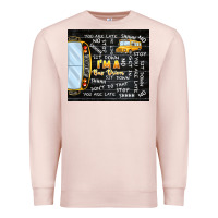 Pale Pink i'm a bus driver school bus black Premium Sweatshirt - TumblerDesignByShophia