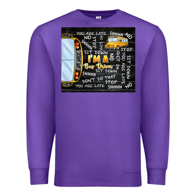 I'm A Bus Driver School Bus Black Premium Sweatshirt by TumblerDesignByShophia | Teevron
