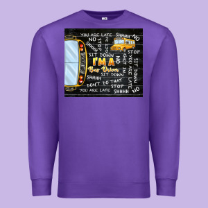 I'm A Bus Driver School Bus Black Premium Sweatshirt Designed By Tumblerdesignbyshophia