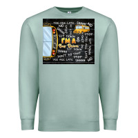 Seafoam i'm a bus driver school bus black Premium Sweatshirt - TumblerDesignByShophia