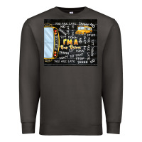 Smoke i'm a bus driver school bus black Premium Sweatshirt - TumblerDesignByShophia