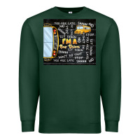 Sports Green i'm a bus driver school bus black Premium Sweatshirt - TumblerDesignByShophia