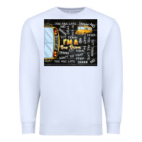 White i'm a bus driver school bus black Premium Sweatshirt - TumblerDesignByShophia