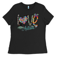 Black love autism Ladies Tee - SublimationCraftShop