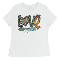 White love autism Ladies Tee - SublimationCraftShop