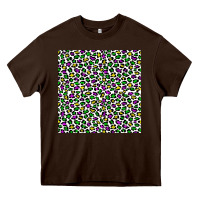 Chocolate Brown mardi gras leopard  seamless pattern Heavy Core Tee - FaDigitalArtStudio