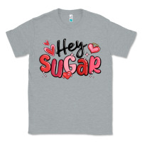 Heather Grey hey sugar valentines day Classic Tee - MaliasSmallBusiness