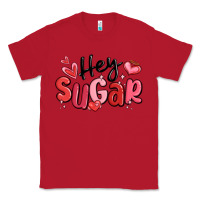Red hey sugar valentines day Classic Tee - MaliasSmallBusiness