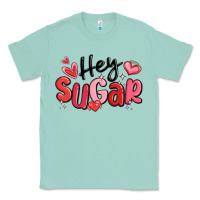 Seafoam hey sugar valentines day Classic Tee - MaliasSmallBusiness