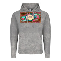 Cloud Rock preview western pink flovers leopard serape   license plate template Vintage Hoodie - BarkalooDesign
