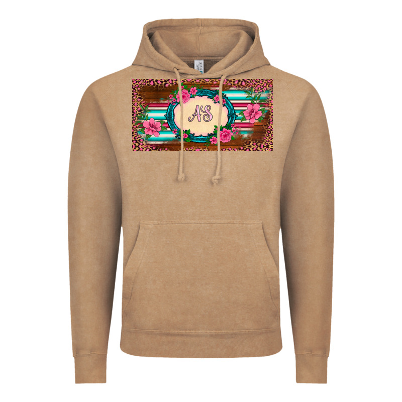 Preview Western Pink Flovers Leopard Serape   License Plate Template Vintage Hoodie by BarkalooDesign | Teevron