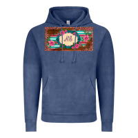 Vintage Denim preview western pink flovers leopard serape   license plate template Vintage Hoodie - BarkalooDesign
