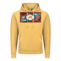 Vintage Mustard preview western pink flovers leopard serape   license plate template Vintage Hoodie - BarkalooDesign
