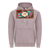 Vintage Zinc preview western pink flovers leopard serape   license plate template Vintage Hoodie - BarkalooDesign