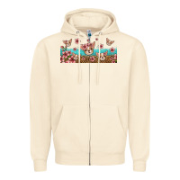 Sandshell floral chihuahua dogs Zipper Hoodie - Jasminsmagicworld