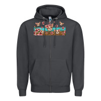 Smoke floral chihuahua dogs Zipper Hoodie - Jasminsmagicworld