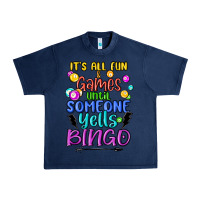 Navy bingo Urban Heavy Tee - MaliasSmallBusiness