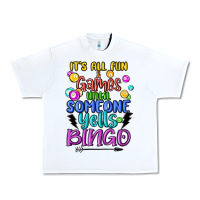 White bingo Urban Heavy Tee - MaliasSmallBusiness