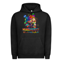 Pigment Black Neurodiversity is beautiful Urban Hoodie - FaDigitalArtStudio