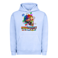 Pigment Grape Ice Neurodiversity is beautiful Urban Hoodie - FaDigitalArtStudio
