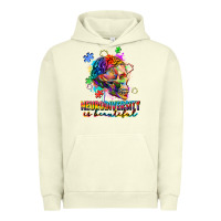 Pigment Pistachio Neurodiversity is beautiful Urban Hoodie - FaDigitalArtStudio