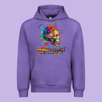 Neurodiversity Is Beautiful Urban Hoodie Designed By Fadigitalartstudio