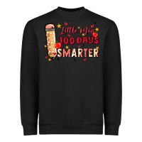 Black little miss 100 days smarter Heavyweight Sweatshirt - MaliasSmallBusiness
