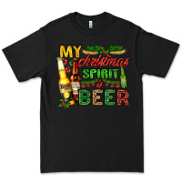Black my christmas spirit is beer with beer bottles Premium Tee - AdoDesignShop