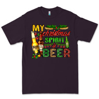 Plum my christmas spirit is beer with beer bottles Premium Tee - AdoDesignShop