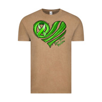Vintage Coffee mental health awareness heart Vintage Tee - Jasminsmagicworld