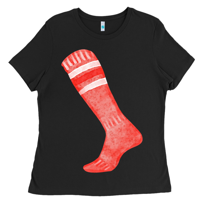 Red Sock Fa Element 2 Ladies Tee by FaDigitalArtStudio | Teevron