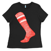 Black red sock fa element 2 Ladies Tee - FaDigitalArtStudio
