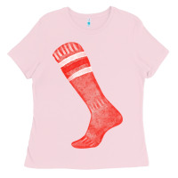 Bubblegum Pink red sock fa element 2 Ladies Tee - FaDigitalArtStudio