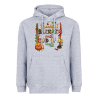 Heather Grey Thankful blessed and kind of a mess Heavyweight Hoodie - NancyCooperArtShop