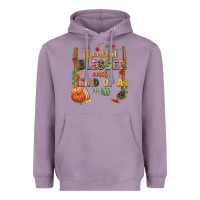 Lavender Thankful blessed and kind of a mess Heavyweight Hoodie - NancyCooperArtShop