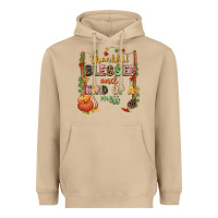 Mushroom Thankful blessed and kind of a mess Heavyweight Hoodie - NancyCooperArtShop