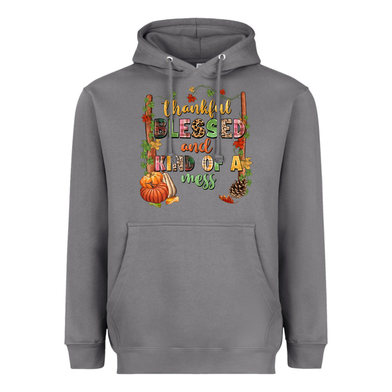 Thankful Blessed And Kind Of A Mess Heavyweight Hoodie by NancyCooperArtShop | Teevron