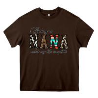 Chocolate Brown being nana makes my life complate Heavy Core Tee - CowhideDigitalArt