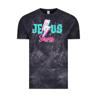 Cloud Black jesus saves Vintage Tee - JahusDesignShop
