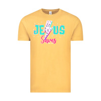 Vintage Mustard jesus saves Vintage Tee - JahusDesignShop