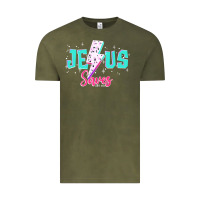 Vintage Olive jesus saves Vintage Tee - JahusDesignShop