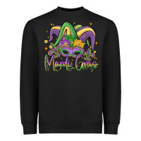 Black mardi gras Heavyweight Sweatshirt - MaliasSmallBusiness